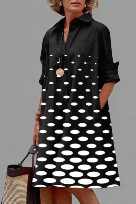 YVONNE | Luxury Midi Dress with Elegant Pattern