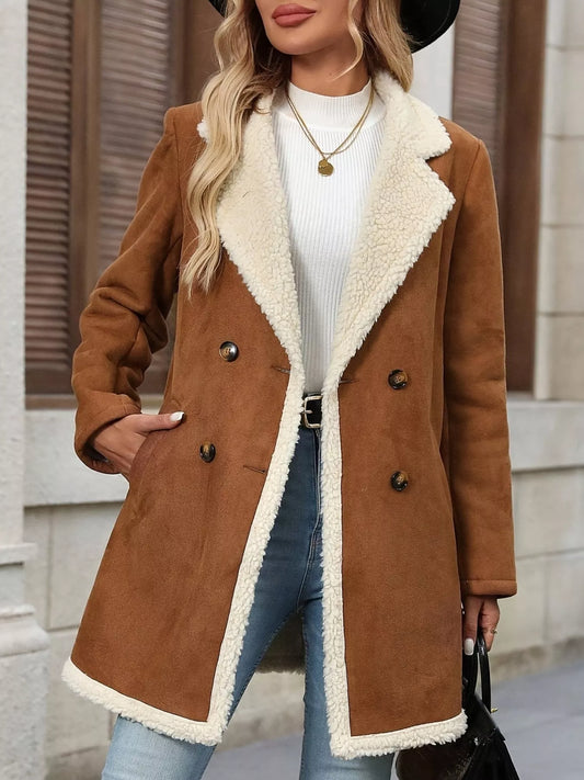 Sherpa Lined Button Up Outerwear