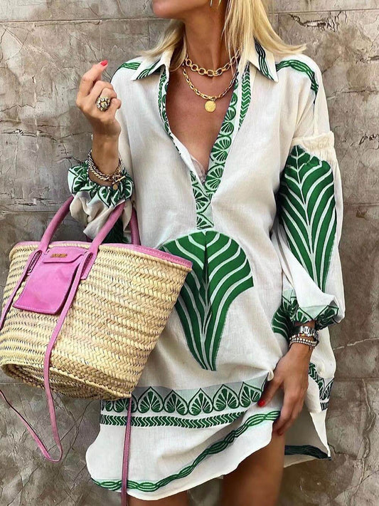 Jane™ | Luxury Chic Print Mini Dress