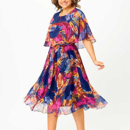 AYALA | COMFORTABLE PLUS SIZE CHIFFON DRESS