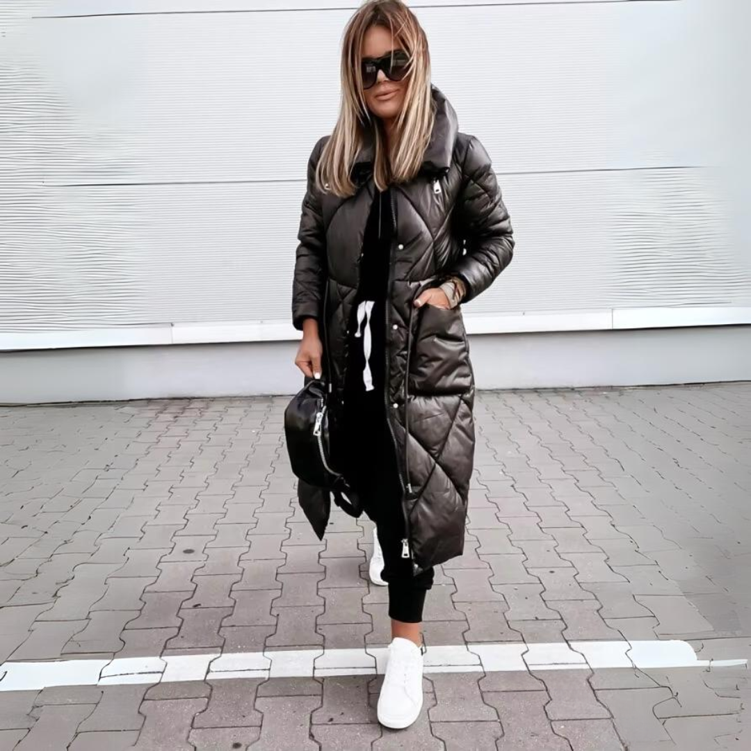 Althea | Long Padded Cotton Jacket