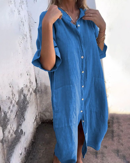 Jane™ | Minimalist Luxe Shirt Dress