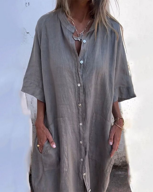Jane™ | Minimalist Luxe Shirt Dress