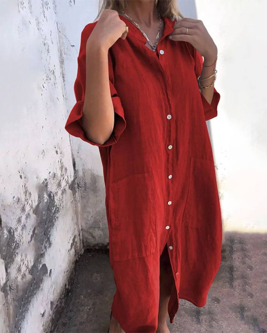 Jane™ | Minimalist Luxe Shirt Dress