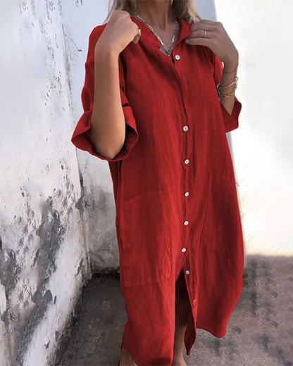 Jane™ | Minimalist Luxe Shirt Dress