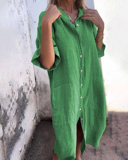 Jane™ | Minimalist Luxe Shirt Dress