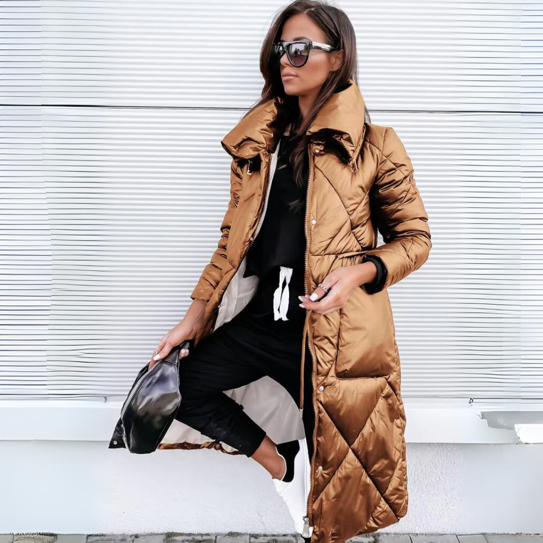 Althea | Long Padded Cotton Jacket