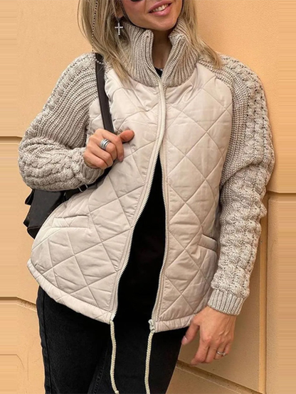 BELINA | Casual Patchwork Zip Jacket
