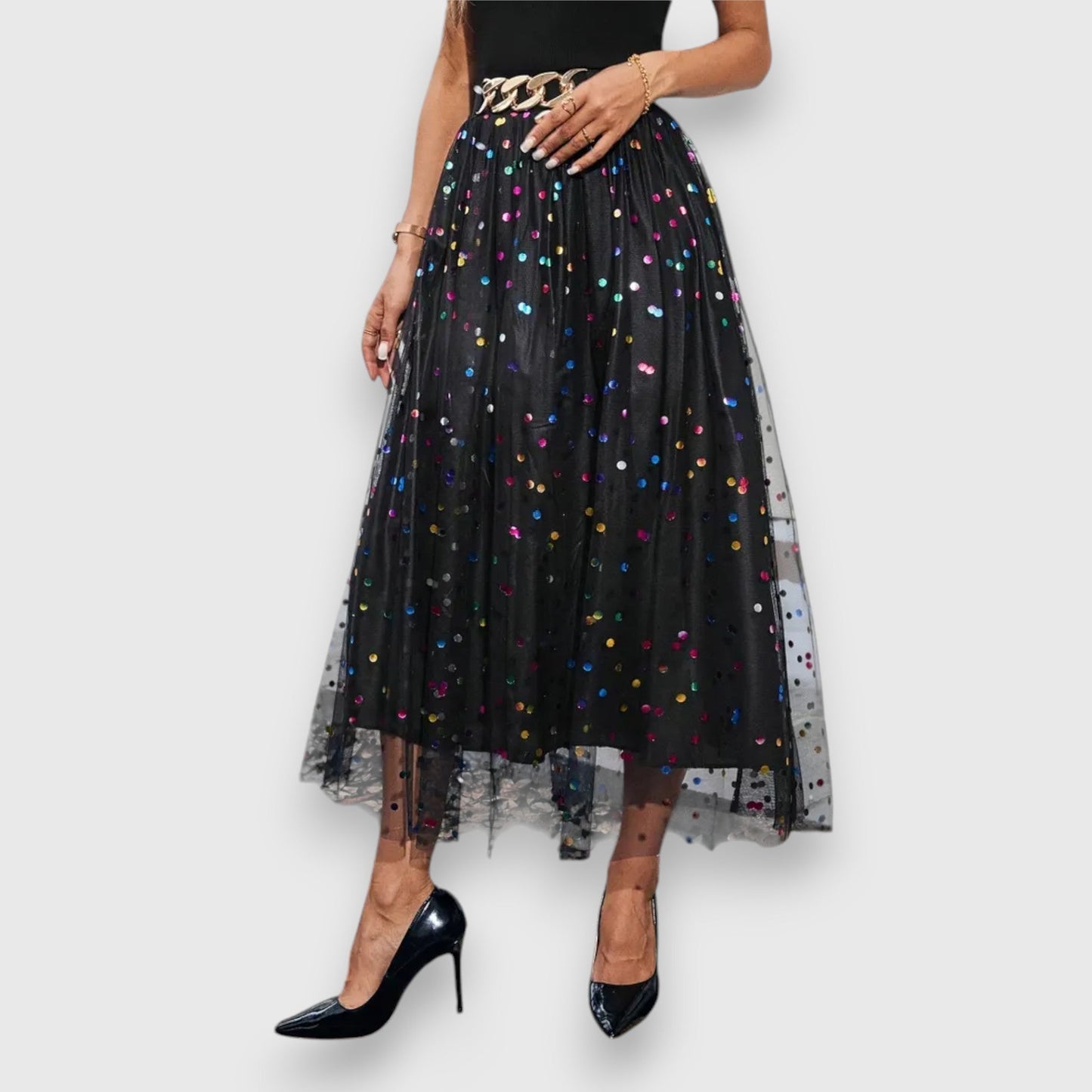 Leonie – Mixed Polka Dot Skirt