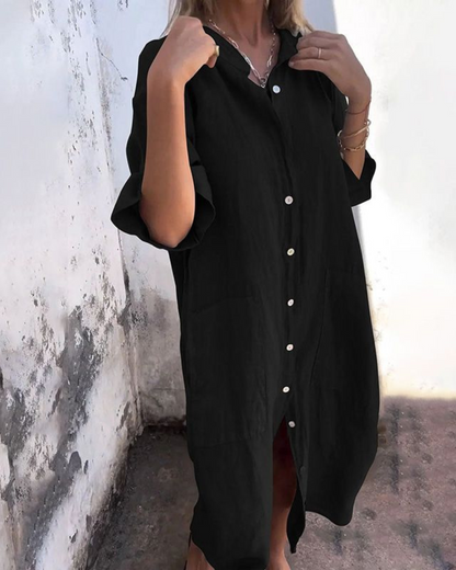 Jane™ | Minimalist Luxe Shirt Dress