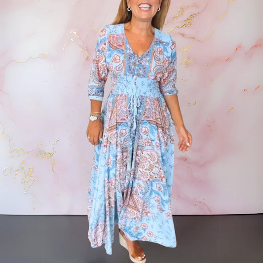 Marga™ Elegant V-Neck Summer Dress