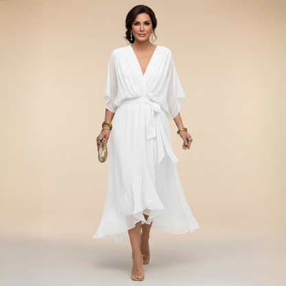Caroline | Effortlessly Flattering Dress-Purple