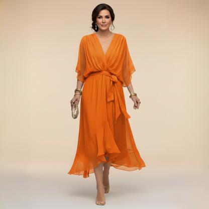 Caroline | Effortlessly Flattering Dress-Purple