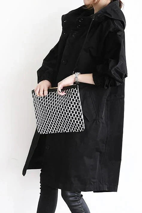 DORY | Oversized Trench Coat with Hoodie