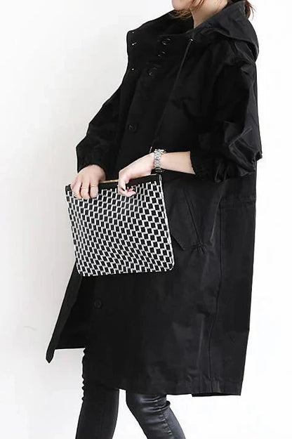 DORY | Oversized Trench Coat with Hoodie