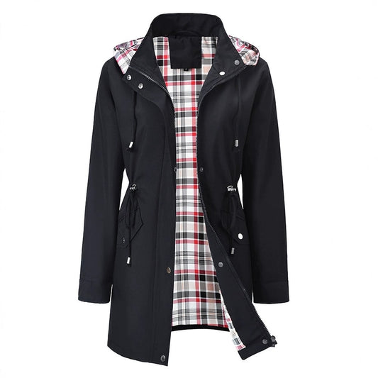 ❤️‍🔥Limited stock available 50% OFF🥰Solid Color Casual Jackets, Waterproof and Windproof Coats, Hooded Windbreakers