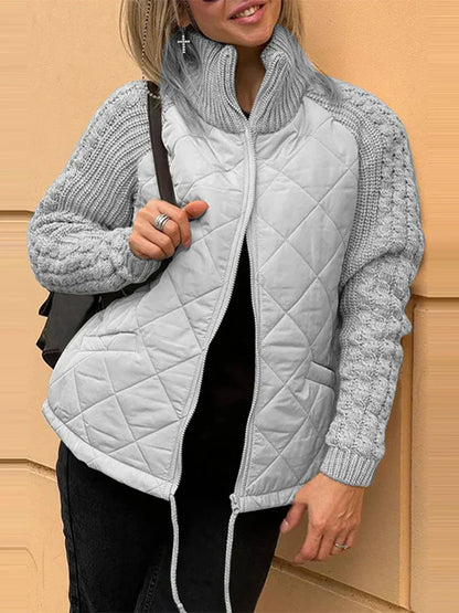 BELINA | Casual Patchwork Zip Jacket