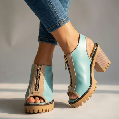 Larissa Zipper Heels