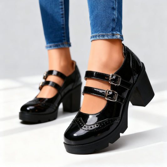 Audrey Brogue Heels
