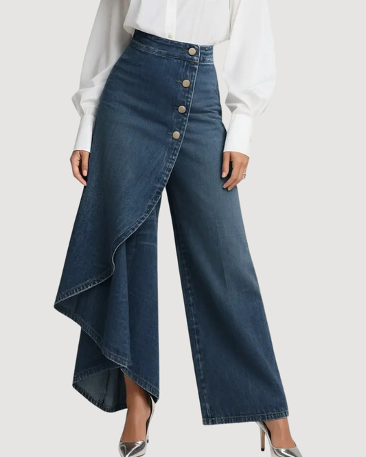 Ivy - High Waisted Wide Leg Jeans